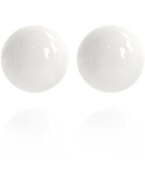 Saule Label Neutrals Gaia Midi Earrings - White