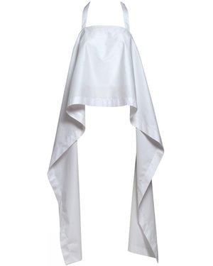 Hedare Zaya Backless Cotton Tank Top - White