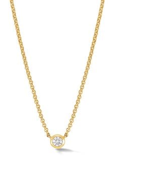Dower & Hall Sapphire Round Dewdrop Pendant - Metallic
