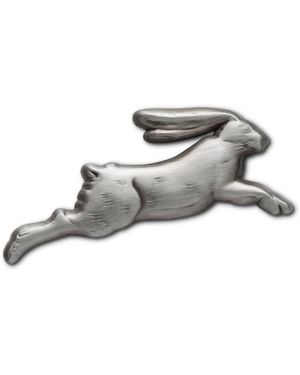 Make Heads Turn Neutrals Metal Pin Hare Rabbit - Multicolour