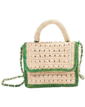Zanatany Concepts Brouly Raffia Bag - Green