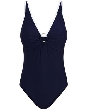 Aqva Swimwear Macarella One-Piece Swimsuit - Blue
