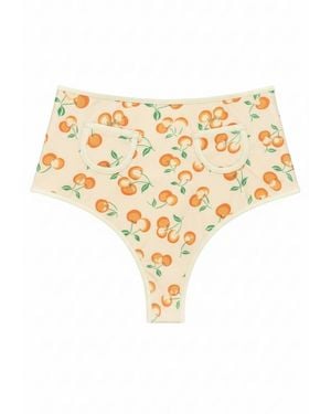 Montce Cherry Sherbet Polly Bikini Bottom - White