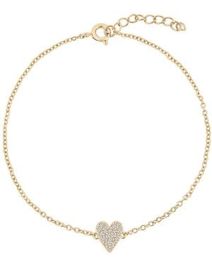 Diamonbliss Marilyn Monroe Pave Heart Bracelet - Metallic