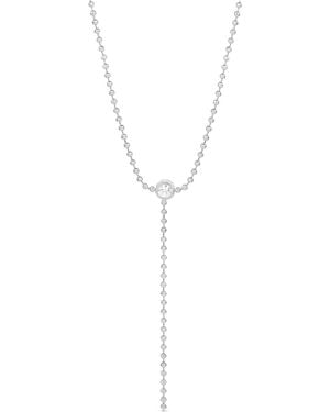 SHYMI Beaded Ball Chain Lariat - Metallic