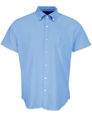 lords of harlech Todd Knit Shirt - Blue
