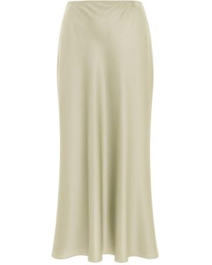 Mykaftan Neutrals Silk Skirt - Natural
