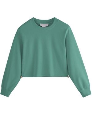 Supesu Cubby Jumper, Cropped - Green