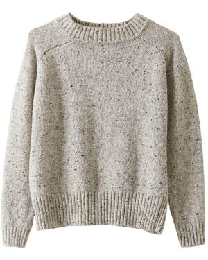 OUBAS Donegal Merino Wool Jumper - Grey
