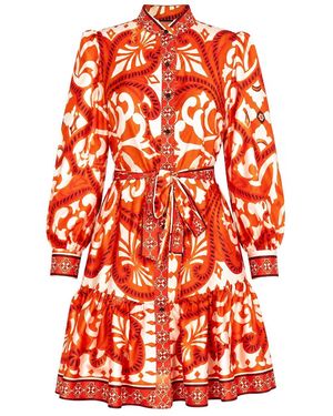 Maui X Lolita Zara Baroque Print Dress - Red