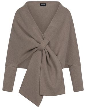 Marianna Déri Cape Jacket Taupe - Gray