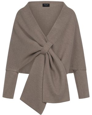 Marianna Déri Cape Jacket Taupe - Gray