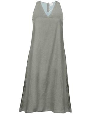 REISTOR Reading Tea Leaves Hemp Dress - Gray