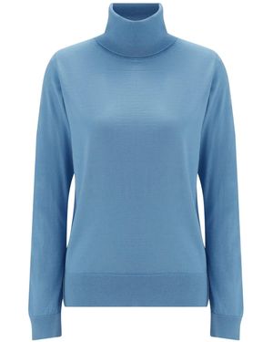 Peraluna Valeria Fine Turtleneck Pullover - Blue
