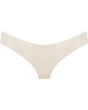 Elissa Poppy Latex Brief - White