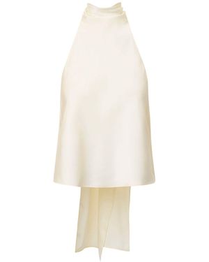 Centre Piece Eden Scarf Top Vanilla - White