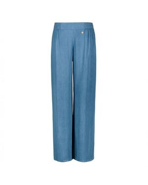Marianne by Marie Jordane Reese Fluid Trousers - Blue