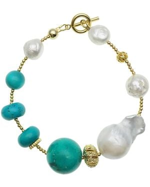 Farra Freshwater & With Baroque Bracelet - Blue