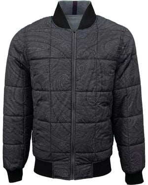lords of harlech Jenkin Reversible Blouson Jacket - Grey
