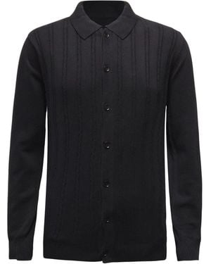 Vustra Buttoned-Up Knitted Long Sleeve - Black