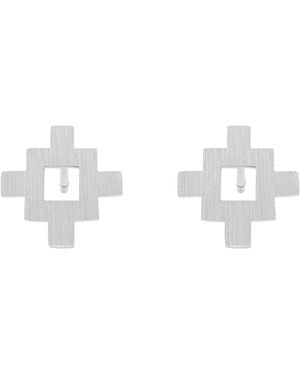 Sheida Farrokhi Minimal Flower Earrings - White