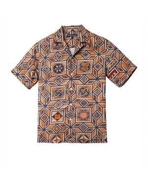 Maurice Saxe Mosaic Shirt - Brown