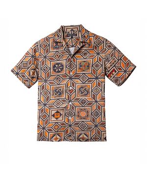 Maurice Saxe Mosaic Shirt - Brown