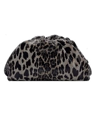 Nooki Design Lucinda Clutch Bag-Snake - Black