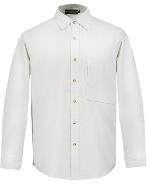Smart and Joy Textured Timeless Shirt - White