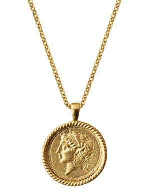 ASSUWA Parthenope Plated Ancient Coin Necklace - Metallic