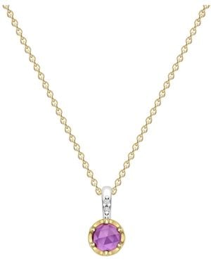 Dinny Hall February Amethyst Birthstone Pendant - Metallic