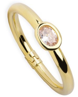 Argento Vivo Oval Heirloom Bangle - Metallic
