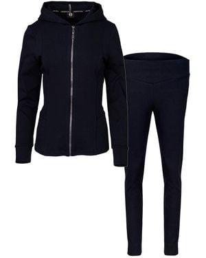 Oh!Zuza Cotton Fitted Tracksuit Zip Hoodie & Lounge Tight - Blue
