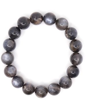 Shar Oke Moonstone Beaded Bracelet - Grey