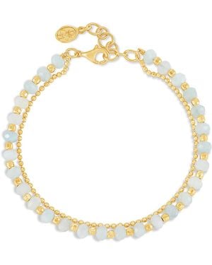 Dower & Hall Aquamarine Orissa Bracelet - Metallic