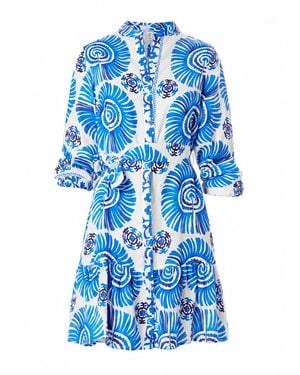 Casa Atelier by Ferdinando Fusco Bali Frou Frou Shirt - Blue