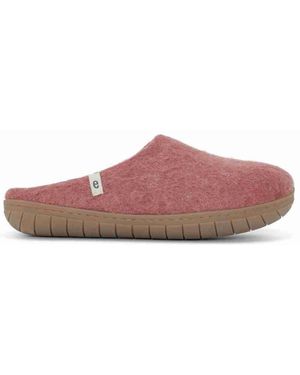 Egos Dusty Rose Rubber Sole Slipper - Purple