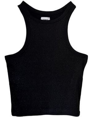 Vænn Metallic Crop Tank - Black