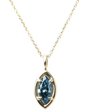 Rahul's Jewels 0.95 Carat Genuine Diamond Marquise Solstice Pendant - White