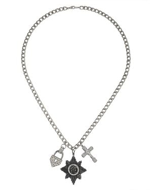 Caramel Vintage Jewellery Vintage Plated Cristal Necklace - Metallic
