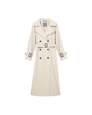 InAvati Neutrals Loose Fit Trench Coat - Natural
