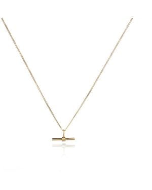 The Jewellery Store London The Equilibrium Bar Charm Necklace - Metallic