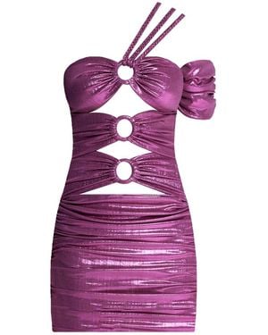Nur Karaata Bagatelle Mini Dress - Purple