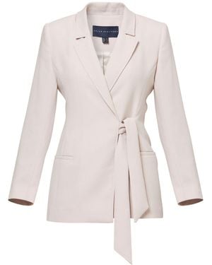 Helen Mcalinden Neutrals Laura Natural Pearl Tie-Blazer - Pink