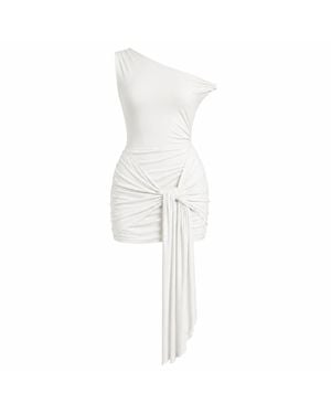 Maison De Gala Neutrals Aurelia Ivory Mini Dress - White
