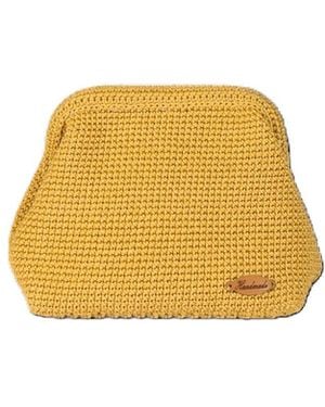 Springmoonatelier Neutrals Mustard Medium Yarn Bag - Yellow