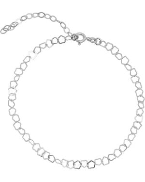 Spero London Pentagon Geometric Sterling Link Bracelet & Anklet - Metallic