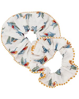 Pecanpepperpelican Lemongrass Scrunchy - Metallic