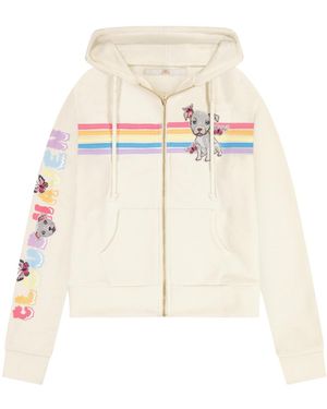 Cloud Haven Neutrals Pittie Hoodie Off - Blue
