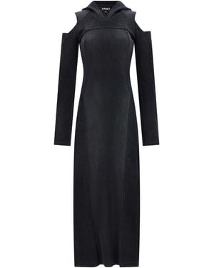 Ardea Hooded Stealth Dress - Black